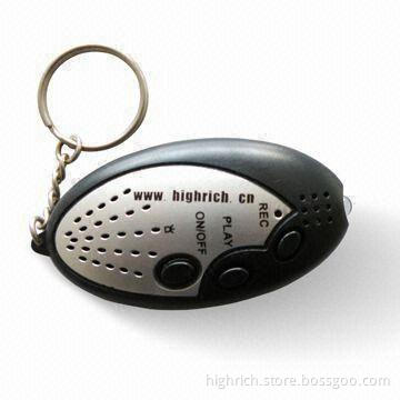 Digital Voice Recording Keychain with LED Light